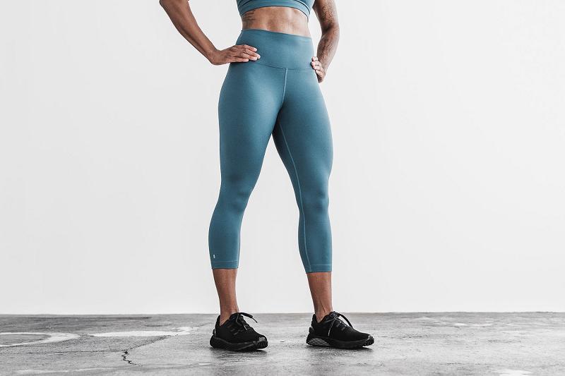 Women's Nobull High-Rise Crop (MATTE) Jogger Turquoise | SG C3131T